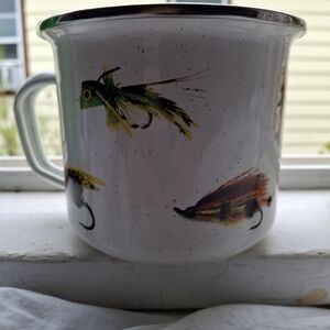Golden Fly Enamel Fly Fishing "Fly" Mug